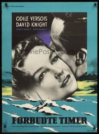 3x454 YOUNG LOVERS Danish '54 romantic Stilling art of Odile Versois & David Knight!