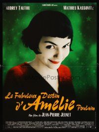 3x565 AMELIE French 15x21 '01 Jean-Pierre Jeunet, close up of Audrey Tautou by Laurent Lufroy!