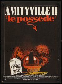 3x566 AMITYVILLE II French 15x21 '82 The Possession, cool Landi art of haunted house!