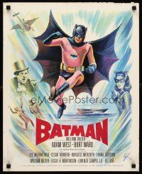 3x577 BATMAN French 15x21 '66 DC Comics, great artwork of Adam West by Boris Grinsson!