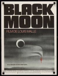 3x585 BLACK MOON French 15x21 '75 Louis Malle, Therese Giehse, cool surreal artwork!