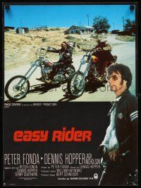 3x623 EASY RIDER French 15x21 R80s Peter Fonda, motorcycle biker classic directed by Dennis Hopper!