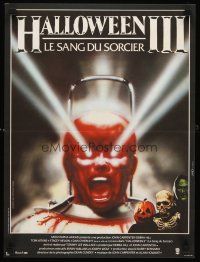 3x661 HALLOWEEN III French 15x21 '82 Season of the Witch, horror sequel, cool Landi horror art!