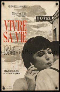 3x715 MY LIFE TO LIVE French 15x21 '62 Godard's Vivre sa Vie, sexy Anna Karina by Vaissier!