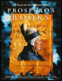 3x742 PROSPERO'S BOOKS French 15x21 '91 Peter Greenaway, John Gielgud, from Shakespeare's Tempest!