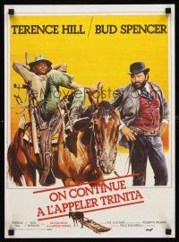 3x784 TRINITY IS STILL MY NAME French 15x21 '72 Casaro art of cowboys Terence Hill & Bud Spencer!