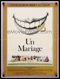 3x794 WEDDING French 15x21 '78 Robert Altman, Mia Farrow, Gerladine Chaplin, Carol Burnett