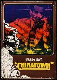 3x071 CHINATOWN German '74 Roman Polanski, image of Jack Nicholson on phone w/bandaged nose!