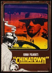 3x070 CHINATOWN German '74 Roman Polanski, image of Jack Nicholson in shades w/bandaged nose!