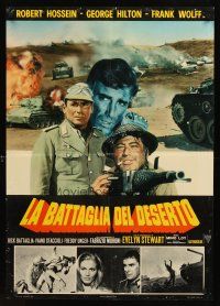 3x005 DESERT BATTLE Italian lrg pbusta '69 Mino Loy's La battaglia del deserto, Robert Hossein!