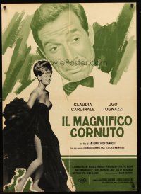 3x012 MAGNIFICENT CUCKOLD Italian lrg pbusta '65 Il magnifico cornuto, sexy Claudia Cardinale!