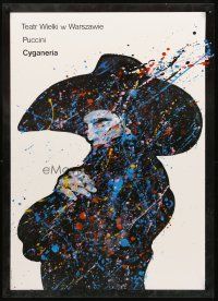 3x264 LA BOHEME stage play Polish commercial poster '80 Swierzyi art, Cyganeria!