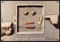 3x287 POSTER GALLERY Polish commercial poster '90 Gorowski art of Mr. Potato-Head pieces in box!