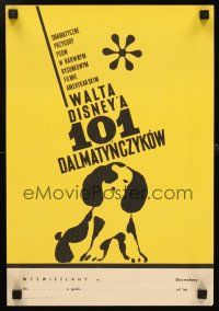 3x354 ONE HUNDRED & ONE DALMATIANS Polish 12x17 '66 Baczewska art from Disney canine classic!