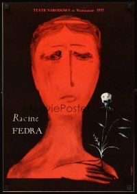 3x355 RACINE FEDRA Polish commercial poster '80s Lenica art from Polish stage version of Phaedra!