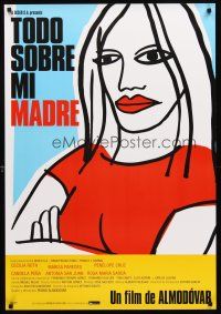 3x095 ALL ABOUT MY MOTHER Spanish '99 Pedro Almodovar's Todo Sobre Mi Madre, cool art by Marine!