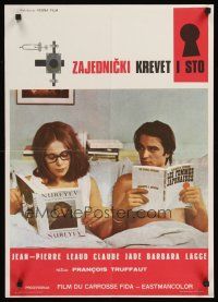 3x464 BED & BOARD Yugoslavian '70 Francois Truffaut's Domicile conjugal, Jean-Pierre Leaud