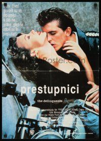 3x484 DELINQUENTS Yugoslavian 17x24 '89 sexy Kylie Minogue & Charlie Schlatter making out on bike!