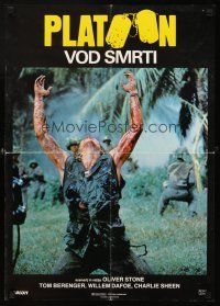 3x526 PLATOON Yugoslavian '86 Oliver Stone, Vietnam War, Willem Dafoe in movie climax!