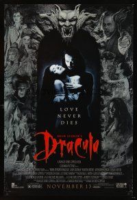 3y106 BRAM STOKER'S DRACULA advance DS 1sh '92 Francis Ford Coppola, Gary Oldman & Winona Ryder!