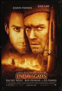 3y290 ENEMY AT THE GATES advance 1sh '01 Jude Law, Joseph Fiennes, Ed Harris, snipers in WWII!