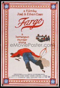 3y305 FARGO 1sh '96 a homespun murder story from the Coen Brothers, great image!