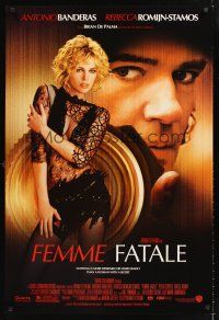 3y310 FEMME FATALE DS 1sh '02 Brian De Palma, Antonio Banderas, sexy Rebecca Romijn-Stamos!