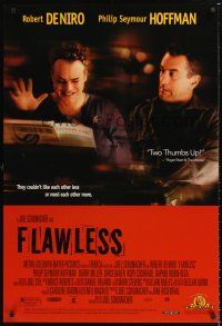 3y331 FLAWLESS video 1sh '99 Joel Schumacher, Robert De Niro, Philip Seymour Hoffman!
