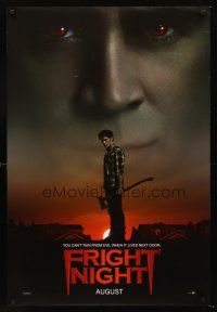 3y364 FRIGHT NIGHT teaser DS 1sh '11 Craig Gillespie, you can't run from the evil next door!
