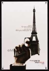 3y370 FROM PARIS WITH LOVE teaser DS 1sh '10 Pierre Morel, John Travolta, Eiffel Tower gun!