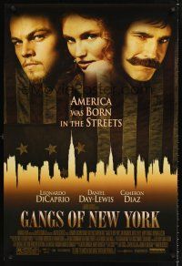 3y378 GANGS OF NEW YORK DS 1sh '02 Scorsese, Leonardo DiCaprio, Cameron Diaz, Daniel Day-Lewis