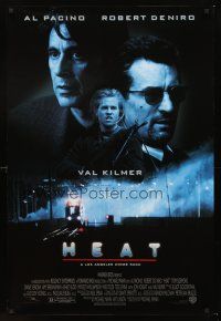 3y440 HEAT DS 1sh '95 Al Pacino, Robert De Niro, Val Kilmer, Michael Mann directed!