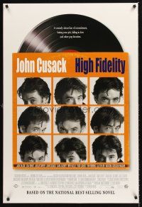 3y445 HIGH FIDELITY DS 1sh '00 John Cusack, great record album & sleeve design!