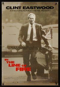 3y471 IN THE LINE OF FIRE 1sh '93 Clint Eastwood as Secret Service bodyguard!