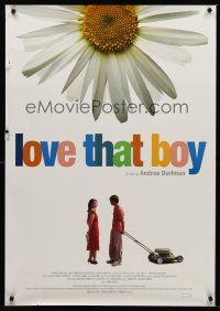 3y556 LOVE THAT BOY Canadian 1sh '03 directed by Andrea Dorfman, cool image of flower!