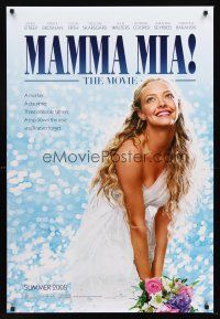 3y563 MAMMA MIA! teaser DS 1sh '08 Meryl Streep, Pierce Brosnan, sexy Amanda Seyfried!