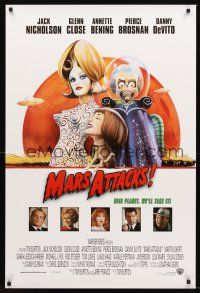 3y568 MARS ATTACKS! int'l 1sh '96 directed by Tim Burton, Jack Nicholson, Glenn Close!