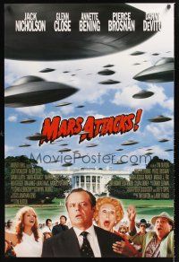 3y569 MARS ATTACKS! int'l advance 1sh '96 directed by Tim Burton, Jack Nicholson, Glenn Close!