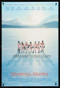 3y606 MYSTERY ALASKA int'l DS 1sh '99 Russell Crowe, different image of naked hockey players!