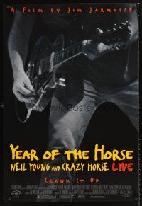 3y895 YEAR OF THE HORSE 1sh '97 Neil Young, Jim Jarmusch, rock & roll, crank it up!