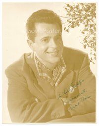 3z018 LARRY PARKS signed deluxe 11x14 still '40s head & shoulders smiling portrait of the star!