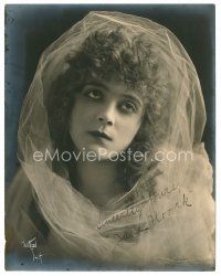 3z381 JANE NOVAK signed deluxe 7.5x9.5 still '20s close portrait by Witzel, who also signed!