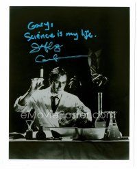 3z444 JEFFREY COMBS signed 8x10 publicity still '90s great mad scientist image from Re-Animator!