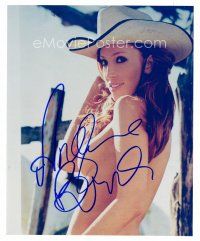 3z478 ANGELICA BRIDGES signed color 8x10 REPRO still '00s sexiest naked cowgirl portrait!