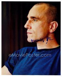 3z495 DANIEL DAY LEWIS signed color 8x10 REPRO still '03 great profile portrait of the star!
