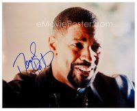 3z497 DENZEL WASHINGTON signed color 8x10 REPRO still '00s super close up from Training Day!