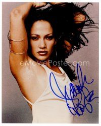 3z516 JENNIFER LOPEZ signed color 8x10 REPRO still '02 super sexy close up of the singer/actress!