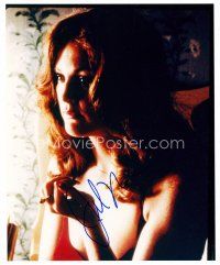 3z527 JULIANNE MOORE signed color 8x10 REPRO still '00s head & shoulders c/u of the sexy redhead!