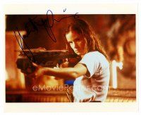 3z528 JULIETTE LEWIS signed color 8x10 REPRO still '00s c/u with crossbow in From Dusk Till Dawn!