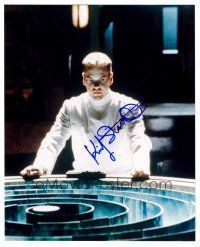 3z541 KIEFER SUTHERLAND signed color 8x10 REPRO still '02 creepy close up from Dark City!